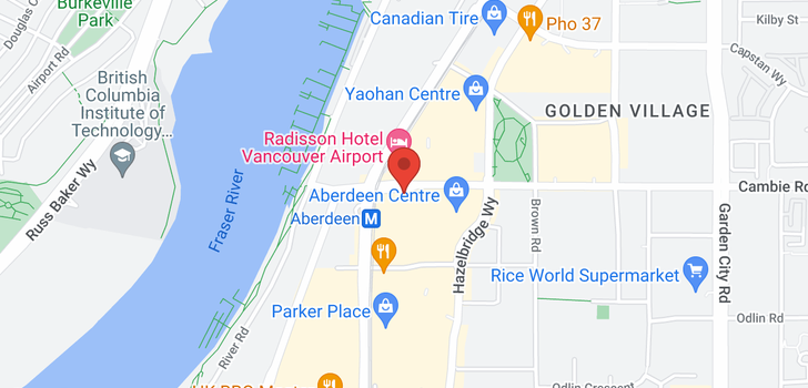 map of 923 8080 CAMBIE ROAD
